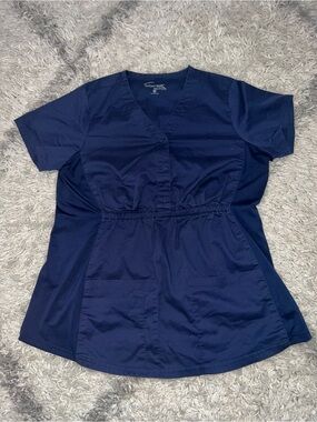 Butter Women's Navy V-Neck Tunic Top